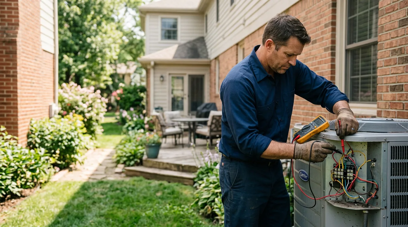 HVAC technician working near Paris, TN